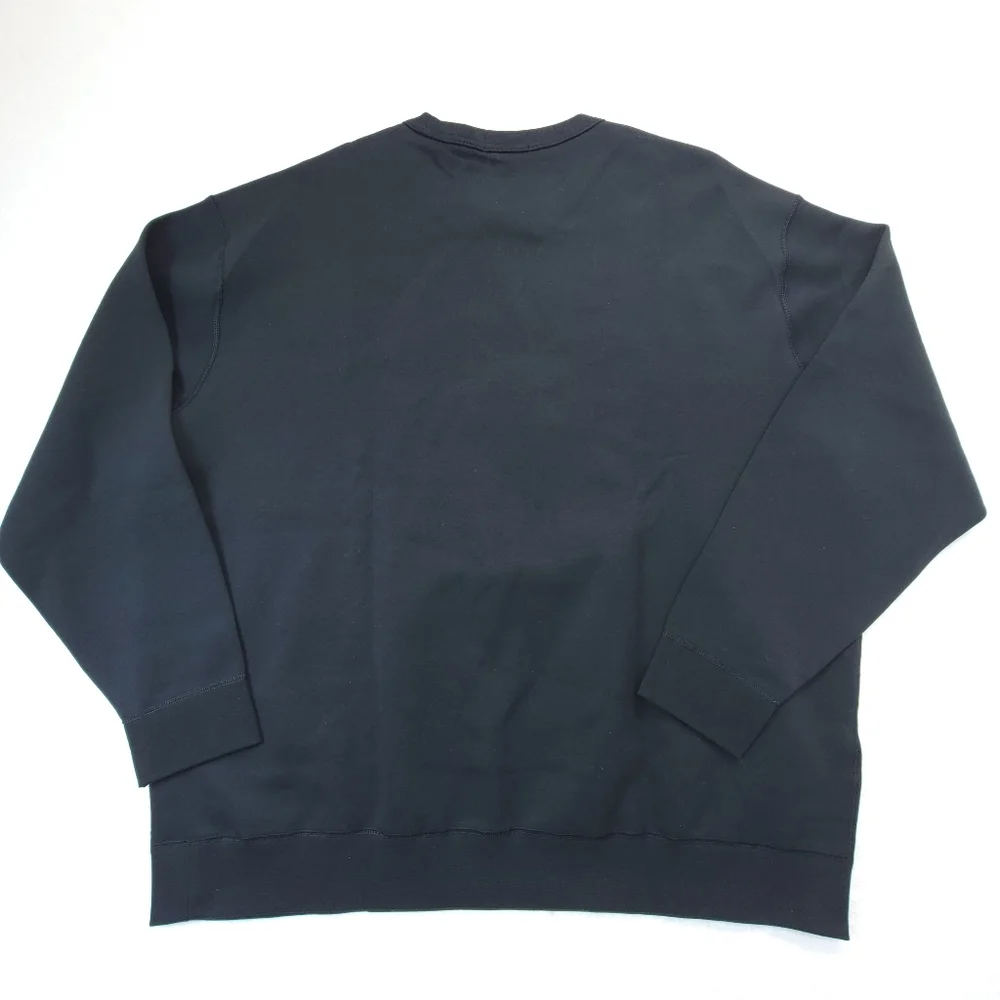 NWT POLO RALPH LAUREN Men's 3XB Leather Big Pony Logo Fleece Crew Neck Sweater
